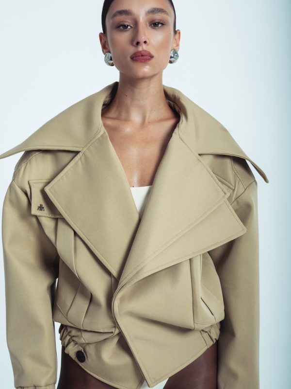 Duo Lapel Jakna - Bež